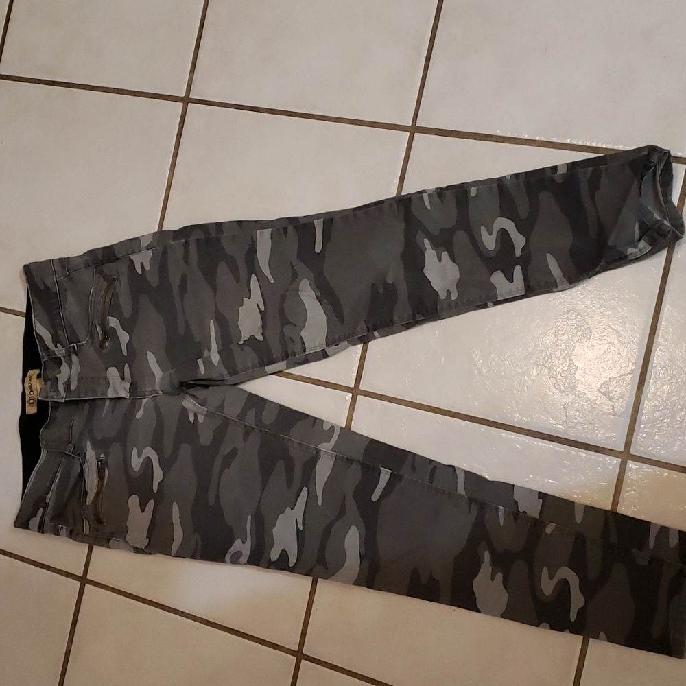 Gray camo pants